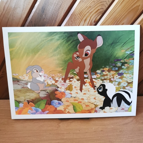 Walt Disney Bambi Lithograph Prints in Folder - Picture 6 of 9